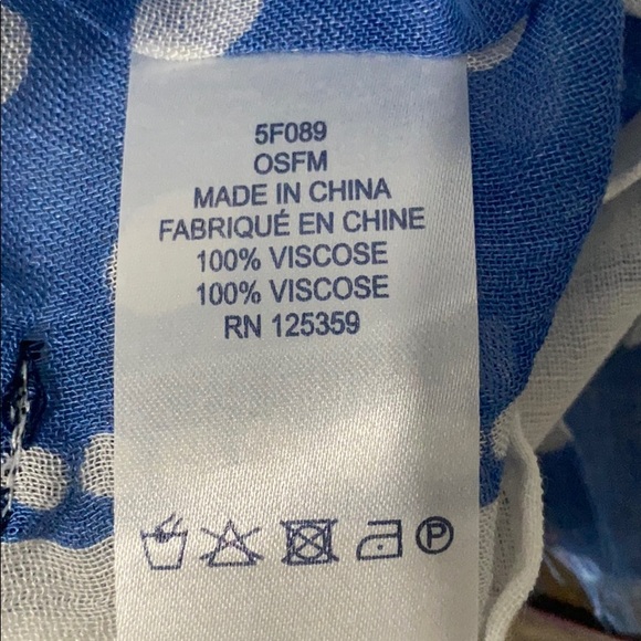 Sperry Lightweight Scarf Blue Yellow - Picture 4 of 5